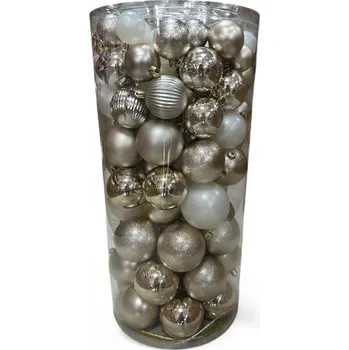 Vánoční dekorace Vánoční ozdoby (100 ks) Barva: Champagne