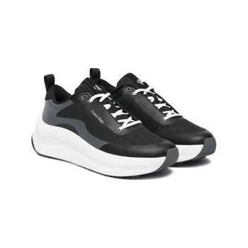 Dámské tenisky Calvin Klein Sneakersy Chunky Runner Laceup Mix Aop YW0YW02077 Černá 41