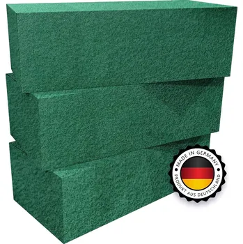 Květinová pěna mokrá 3 kostky 23x11x75cm zelená