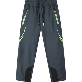 Chlapecké kalhoty Dětské softshellové kalhoty zateplené šedé Kugo HK9786