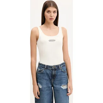 Top Guess Jeans W5YP35.KA0H1 béžová 01X, vel. M