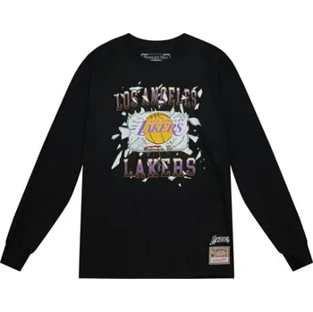 Pánské tričko Mitchell & Ness Los Angeles Lakers Big Face 6.0 LS Tee Velikost oblečení: M