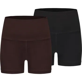 Dámské kraťasy Slazenger Booty Shorts Womens Chocolate/Black 14 (42)