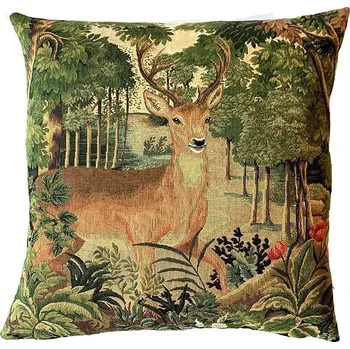 Povlečení Home of Christmas Gobelínový povlak 45 × 45 cm, Jelen - lesní dekor