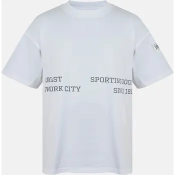 Pánské tričko Everlast NYC Linear Oversized T-Shirt White L