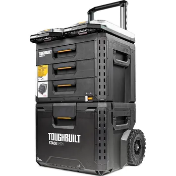 TOUGHBUILT StackTech® Sada pojízdných boxů na nářadí TB-B1S4-B-70R