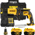 DEWALT 18V XR Aku šroubovák na sádrokarton, 2x 5,0 Ah DCF620P2K-QW