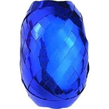 Stuha Stuha vázací klubíčko 10m modrá lesklá