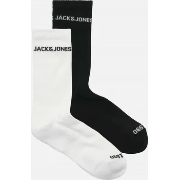 Pánské ponožky Jack and Jones Basic Crew Socks Blac/White ONESZ