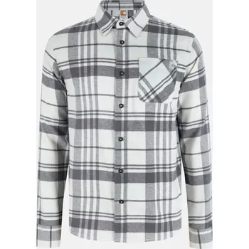 Pánská košile SoulCal Soul Check Long-Sleeve Patterned Shirt White/Grey S