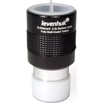 Barlowova čočka Levenhuk 2.5x - 1.25" pro teleskopy