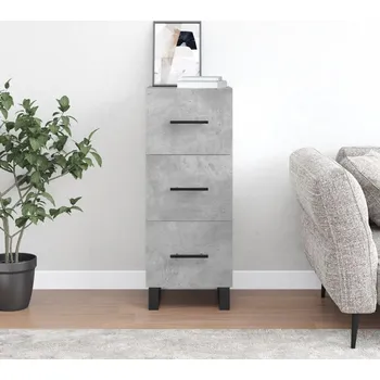 Příborník do zásuvky Nábytek XL Příborník betonově šedý 34,5 x 34 x 90 cm kompozitní dřevo 828632