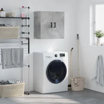 Komoda zahrada-XL Nástěnná skříňka betonově šedá 60 x 31 x 60 cm kompozitní dřevo 829968