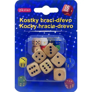 Příslušenství ke karetním hrám PKstar Hrací kostky 1,6 cm 6 ks 594983