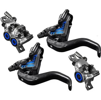 Brzda na kolo LAZER Magura MT Trail SL Carbon, Set FW + RW - černá/blue, SADA kotoučových brzd