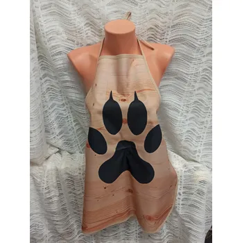 Nákupní taška Zástěra větší z kočárkoviny - 49 x 64 cm - tlapka