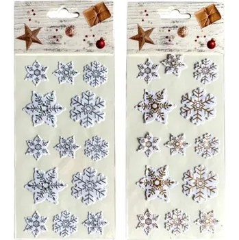 samolepka Samolepky pěnové vločky 10x24,5cm