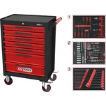 KS TOOLS ECOline 215 dílný dílenský vozík na nářadí se 7 zásuvkami 897.7215
