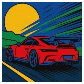 Set školních potřeb Malowanie po numerach - Z prędkością wiatru Kids