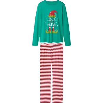 Dámské pyžamo esmara® Dámské vánoční pyžamo (zelená/červená, M(40/42))