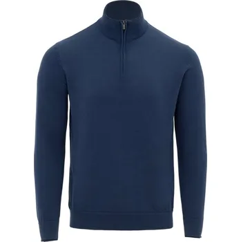 Pánský svetr Firetrap Mens Jumper Polo AF Blu/Nvy M