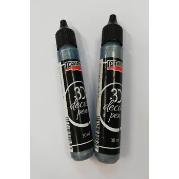 Výtvárné potřeby Pearl pen - tekuté perly 30ml - ocelově modrá