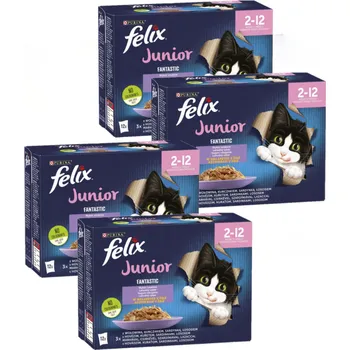 Krmivo pro kočku FELIX Fantastic Junior Želé; 48x85g