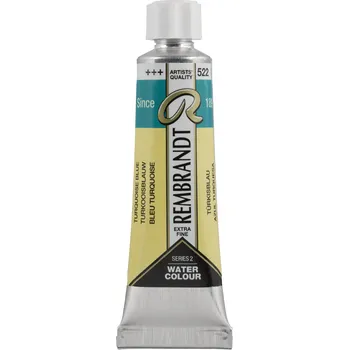 Vodová barva Akvarelová barva v tubě Rembrandt 10 ml – 522 Turqouise Blue