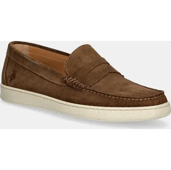 Dámské mokasíny Semišové mokasíny U.S. Polo Assn. MIGUEL MIGUEL002M.5S1 hnědá 88X, EUR 44