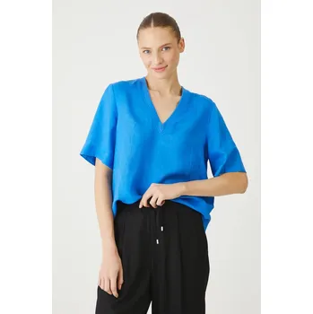 Dámská halenka Lněná halenka Medicine dámská, modrá barva, hladká RS25.BKDB02 50X, vel. XS