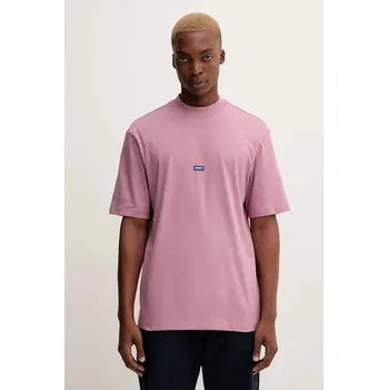 Pánské tričko Bavlněné tričko Hugo Blue Nieros 50509991 růžová 42X, vel. M