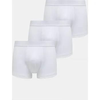 Pánské spodní prádlo Boxerky BOSS Trunk 3P BOSS ONE 3-pack 50544263 bílá 00A, vel. S