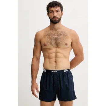 Pánská móda Bavlněné boxerky BOSS 2P Boxer Shorts EW 2-pack 50545913 burgundské 83X, vel. S