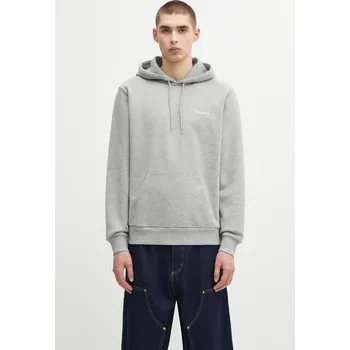 Pánská mikina Bavlněná mikina Carhartt WIP Hooded Script Embroidery Sweat, L, šedá, 09X