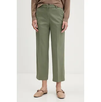 Dámské kalhoty Kalhoty Sisley dámské, fialová barva, high waist, 4K2ZLF03V 81X, vel. 40