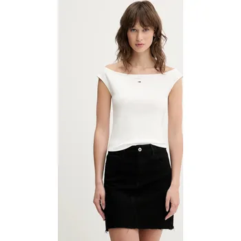 Top Tommy Jeans DW0DW20234 bílá 00X, vel. XS