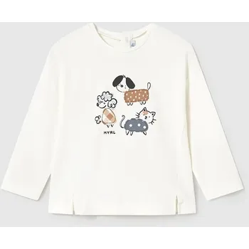 Dívčí tričko Dětské tričko s dlouhým rukávem Mayoral 1051.4F.Baby.PPYA růžová 38X, vel. 68