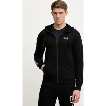 Pánská mikina Bavlněná mikina EA7 Emporio Armani AF13512.7M000568 černá 99A, vel. XL