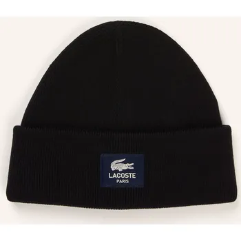 Pokrývka hlavy Lacoste Čepice, černá / bílá
