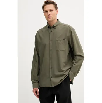 Bavlněná košile A.P.C. Chemise Mateo Logo COHAH.H12599 zelená 79A, vel. M