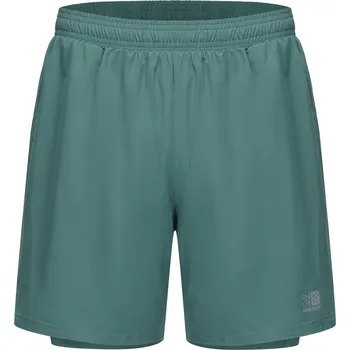 Pánské kraťasy Karrimor 2 in 1 Running pánské šortky Green Spruce S