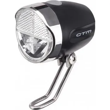 Cyklosvítilna CTM přední světlo TUAY baterie (černá)