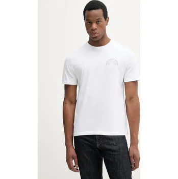 Pánské tričko Bavlněné tričko United Colors of Benetton fialová barva, s potiskem, 3I1XU1096 00X, vel. XXL