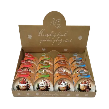 Dárkový potravinový koš Kouzelný dárek 50g BOX 12ks PERNÍKY mix