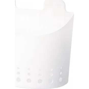 Košík na láhev Tesa Waterproof Háčky, voděodolný, velký košík, bílý plast, nosnost 3kg, v balení 1ks