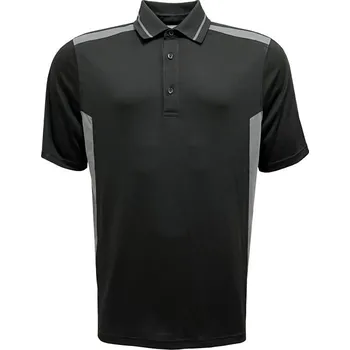 Pánská košile POLOKOŠILE krátký rukáv PES+PAD PANTHER šedá-černá 3XL