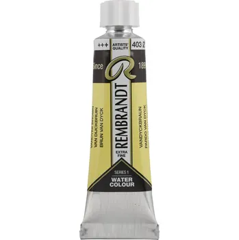 Vodová barva Akvarelová barva v tubě Rembrandt 10 ml – 403 Vandyke Brown