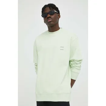 Pánská mikina Bavlněná mikina Samsoe Samsoe JOEL M22300127 zelená 70X, vel. XL