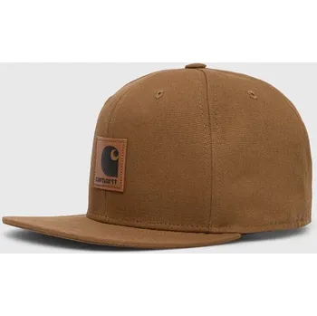 Kšiltovka Bavlněná baseballová čepice Carhartt WIP, ONE SIZE, hnědá, 82X