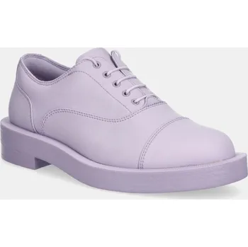 Dámské polobotky Polobotky Clarks Originals CUR Oxford 2 dámské, fialová barva, na plochém podpatku, 26180964, 38, 04X